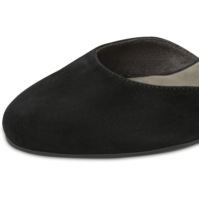 Жіночі туфлі-човники Tamaris Wide Fit зі ремінцем, шкіра замша, чорні (розмір 38 EU)