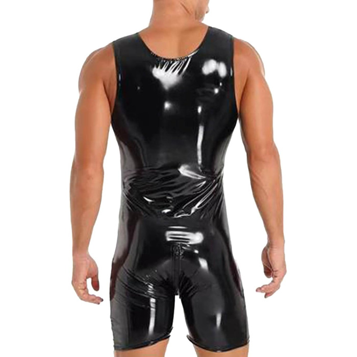 Костюм для рольових ігор для чоловіків 3-частинний: еротична білизна для карнавалу та вечірок (чорний/білий з аксесуарами 02 Чорний 4XL)