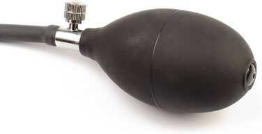 Шорти з латексу Rubberfashion з пеніс-чохлом та надувним дildo для ануса - чоловіча білизна з латексу, чорний, 0.4 мм