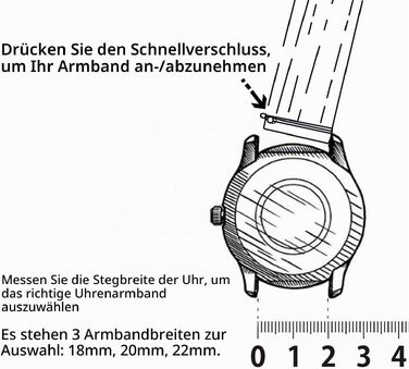 Шкіряний ремінець для годинника Fullmosa 22 мм для Samsung Galaxy Watch 46мм, Galaxy Watch 3 45мм, Gear S3 Frontier/Classic, чорний колір з чорною застібкою