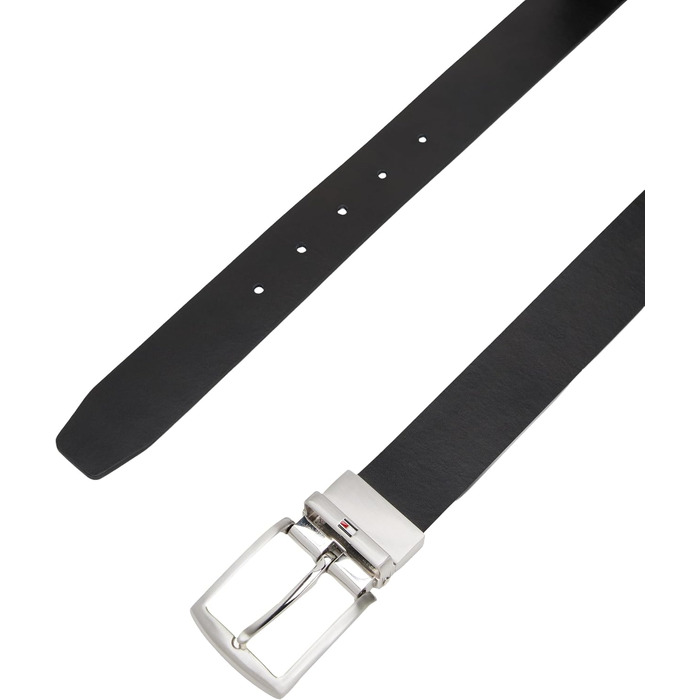 Чоловічий шкіряний ремінь Tommy Hilfiger Denton двосторонній, 3.5 см, 105 см, синій/чорний