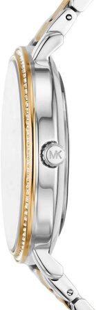 Жіночий годинник Michael Kors Pyper кварцовий, сталевий браслет, сріблясто-золотистий колір