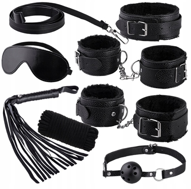 BDSM-набір Ero-Bull, чорний, 10 предметів