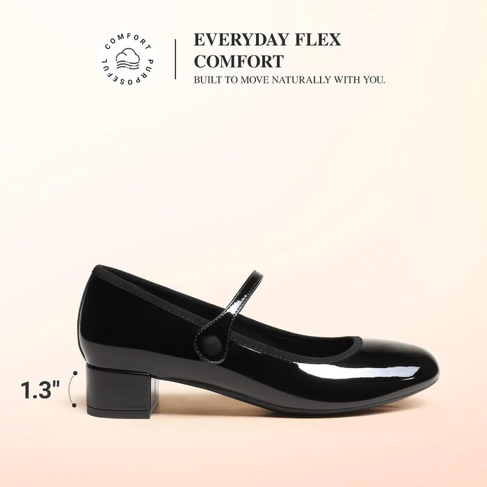 Жіночі туфлі Mary Jane DREAM PAIRS, чорні, розмір 39 EU