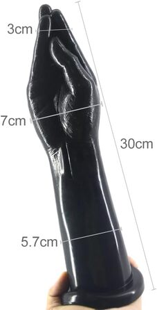Анальний тренажер Roluck з реалістичним дизайном, 30 см, чорний