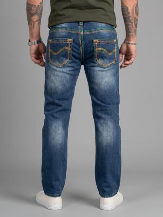 Чоловічі джинси Rock Creek Denim M33 з посиленими швами, темно-сині (29W / 32L, Rc-2369)