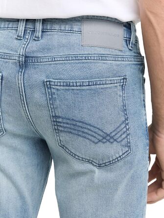 Чоловічі джинси Tom Tailor Josh Regular Slim зі стрейчем, світло-блакитні (33W / 32L, Light Stone Blue Denim)