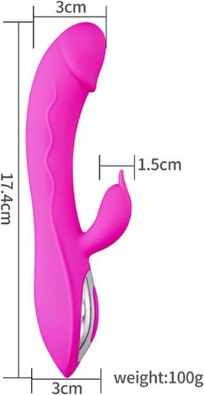 Вібратор G-Spot з силікону для жінок, 7 режимів, фіолетовий