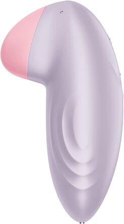 Satisfyer Tropical Tip Connect: Вібратор кліторальний Bluetooth, водонепроникний (IPX7), ергономічний, силіконовий, фіолетовий