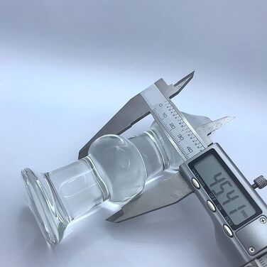 Анальний плагін зі скла ScreaAss Big Glas - великий прозорий анальний дилдо для чоловіків та жінок, 4.5/7.5/8 см