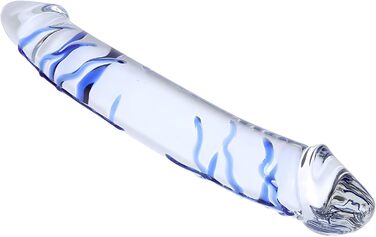 Секс-іграшка XoticPlay: дildo зі скла, анальний плагін з G-точкою, 28 см