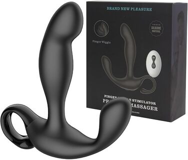 Вібратор для чоловіків PINTLE з дистанційним керуванням, масажер простати, анальний плагін з 10 режимами вібрації та функцією удару