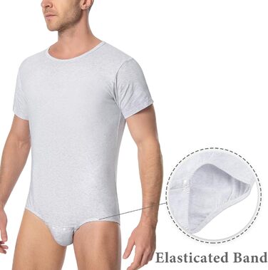 Комбінезон чоловічий Littleforbig з бавовни, вільний крій (Сірий, XS)