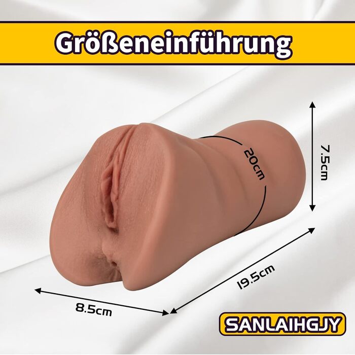 Реалістичний мастурбатор з TPE матеріалу, 3D еротичний дизайн, для анального та вагінального секса, портативний, кишеньковий