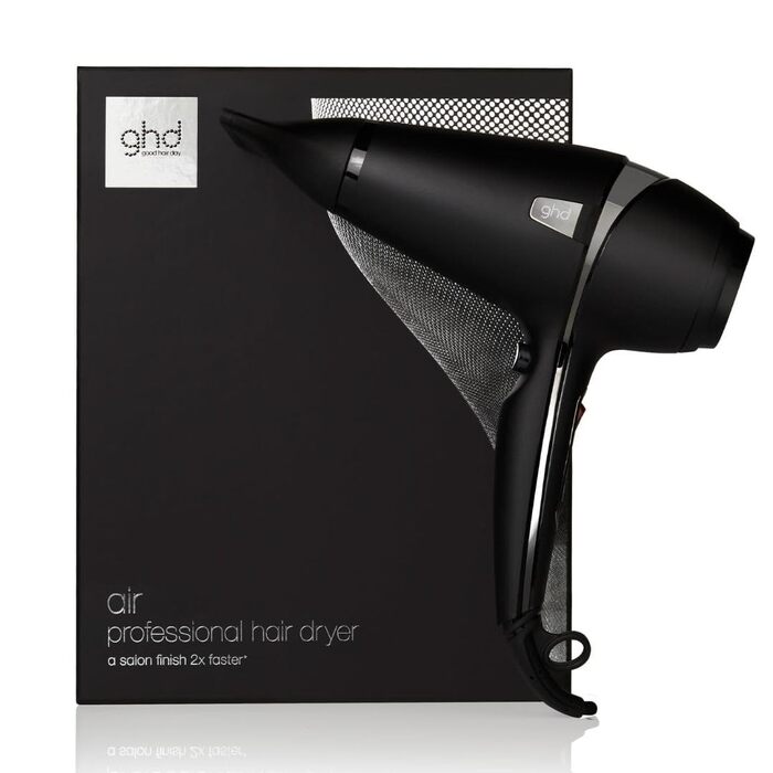 Професійний іонний фен для волосся ghd air для швидкого сушіння, чорний