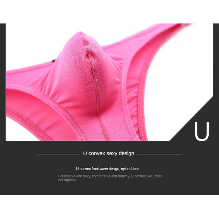 Чоловіча нижня білизна Faringoto: G-String, Bikini String, Tanga, низька посадка, чорний, розмір M