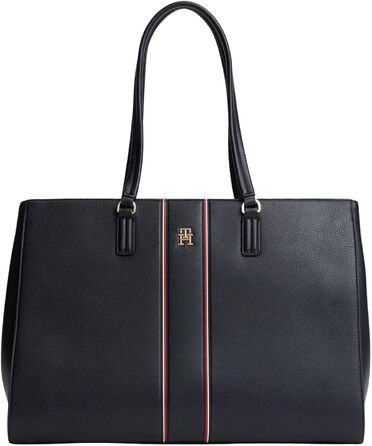 Жіноча сумка-шопер Tommy Hilfiger Daily з брендингом, синя (Space Blue), універсальний розмір