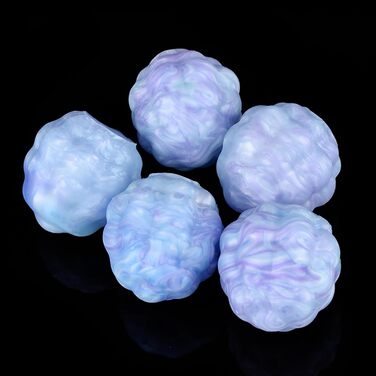 Анальні кульки з рідкого платиновиого силікону HXLXW для стимуляції G-точки та розширення анусу (5 шт.)