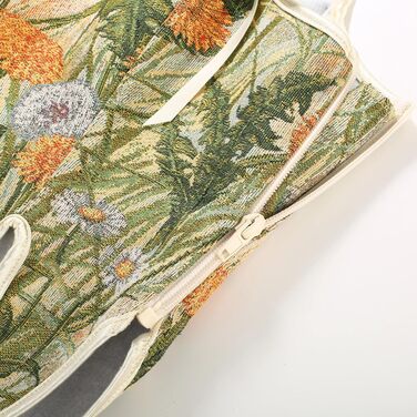 Корсет SCARLET DARKNESS у стилі Ренесанс з квітковим принтом, жовті квіти (44)