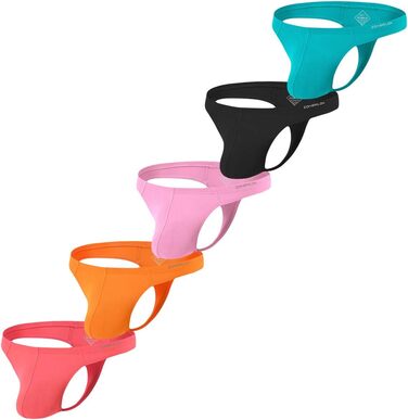 Чоловіча трусика-бразильяно ZONBAILON (5 шт.) - низька посадка, кольоровий