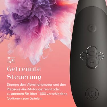 Womanizer Enhance 2 в 1: вібратор клітора та соска для жінок | Стимулятор з функцією всмоктування | Іграшка для дорослих, водонепроникна, акумуляторна | Чорний