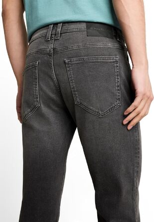 Чоловічі джинси Tom Tailor TTMARVIN Straight з еластичним стрейчем, темно-сірі (Used Dark Stone Grey Denim), 30W/32L