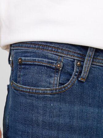 Чоловічі джинси Jack & Jones JJITIM JJORIGINAL AM 012 LID NOOS, синій денім, розмір 44W/32L