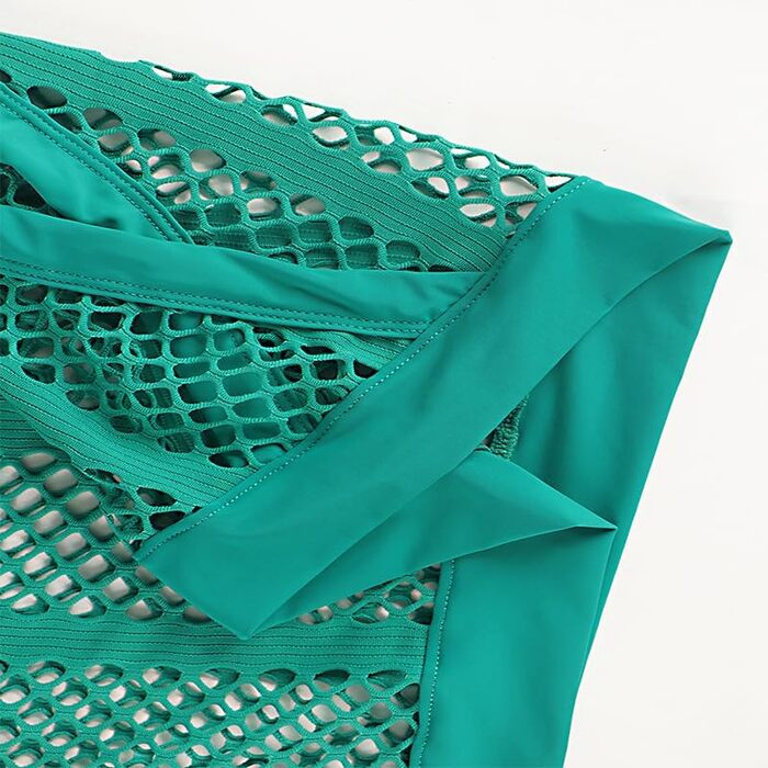 Жіночий топ YAHWULAI з прозорою вставкою, без рукавів, стильний, кремовий, розмір XL