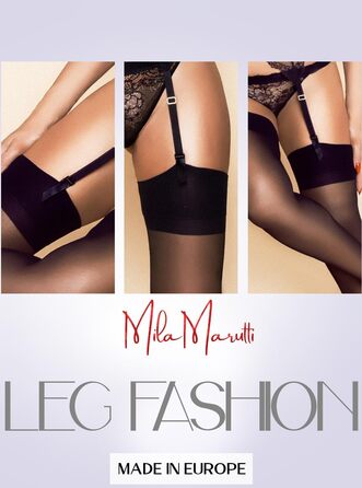 Нейлонові панчохи MILA MARUTTI 15 Den, чорні, для стріжок - 15 Den