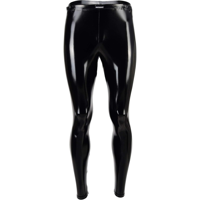 Чоловічі шкіряні лосини Vantissimo, виготовлені в Німеччині. Чорні лосини з ефектом лаку, облягаючі, з штучної шкіри. Модель Meggings Wetlook Leggings XXL