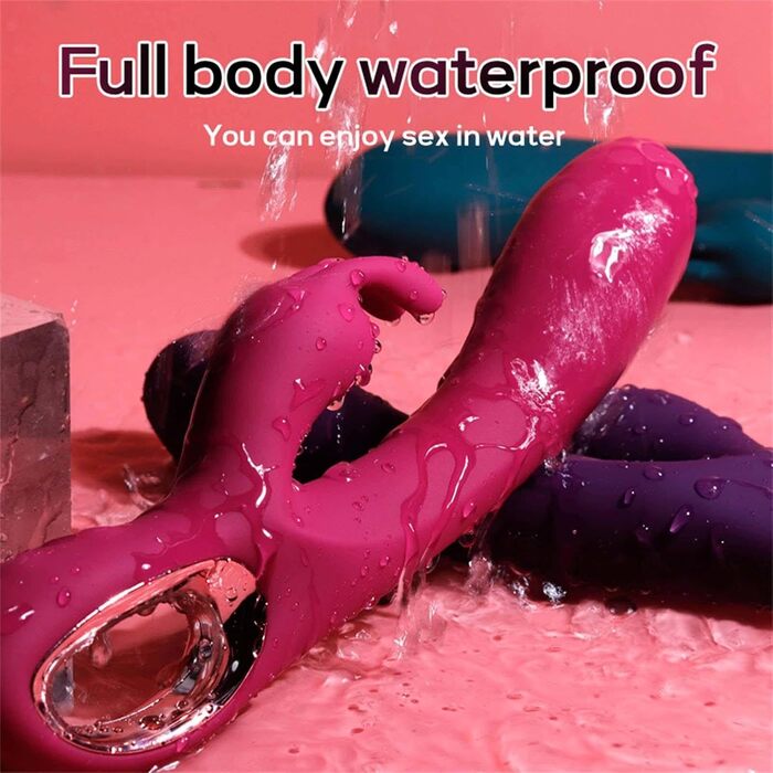 Вібратор для жінок Rabbit з 10 режимами, G-spot, рожевий