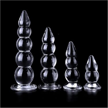 Анальний масажер Riesen XL з присоском: прозорий анальний кулька, масажер простати, дилататор для ануса, іграшка для дорослих (чоловіки, жінки)