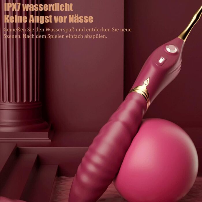 Вібратор для жінок Jpscor G Punkt з 10 режимами - подвійний, стимулятор клітора з 2 насадки, високочастотний вібратор для дорослих (жовтий)