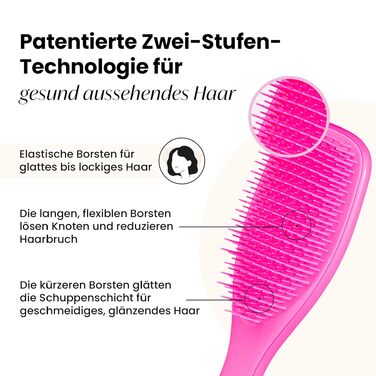 Щітка для волосся Tangle Teezer The Ultimate Styler для об'єму та блиску, ідеальна для нарощування, перук та екстензій, рожева