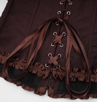 Корсет жіночий KUOSE з нагрудником, великі розміри S-6XL, чорний (34-36)