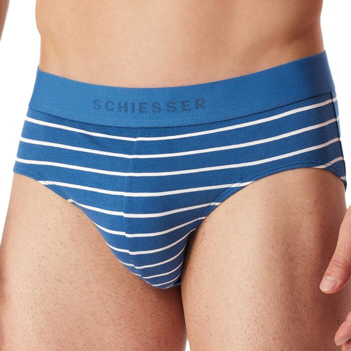 Труси чоловічі Schiesser 3 шт. Bio Baumwolle Multipack - 95/5 Organic (M, Чорний / Синій (920))