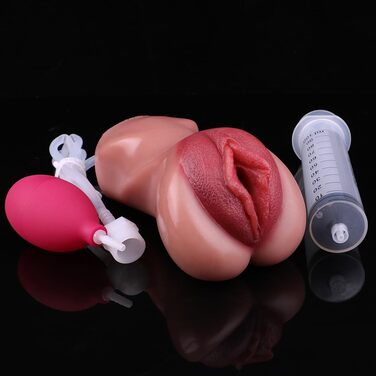 Реалістичний мастурбатор Jixaxe з функцією розпилення – 3D силікон, для чоловіків