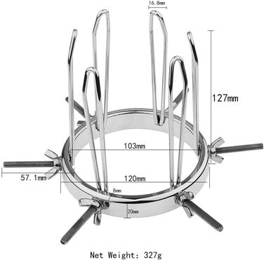 Анальний дилататор-спекулум Hohl (6 шт.) для дорослих: набір для розширення анального отвору, метал, SM, розширення, дилатація