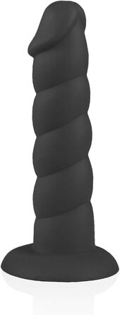 Секс-іграшка для жінок FESTSITZENDER STRAP ON з системою SNAP-LOCK, чорний силікон, 21x4.5 см