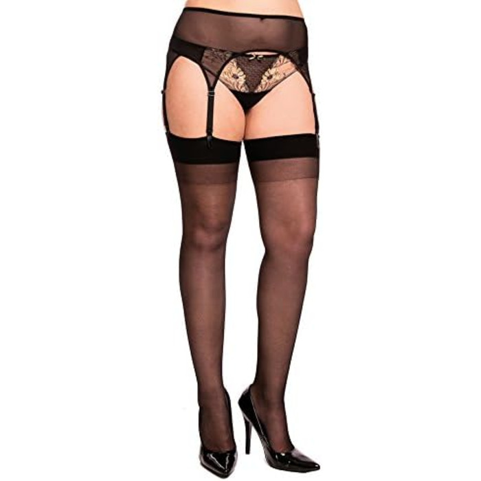 Корсет-гольф GLAMORY для жінок, великі розміри 4XL, чорний (1 шт.)