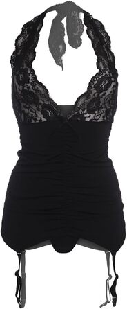 Струмуюча білизна з бретелями та танга Catchy Cabaret