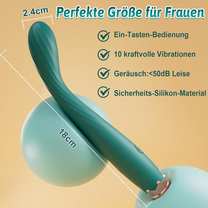 Вібратор жіночий секс-іграшка Dildo з точковим стимулятором G-точки, 10 режимів вібрації для жінок та пар