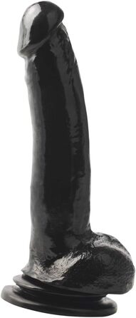 Пайпдрім Безікс Гумка Робота 9' Донг з присоскою, товстий, унісекс, чорний