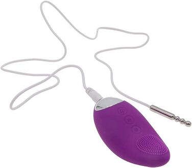 Вібратор для чоловічих статевих органів Lmgoc, сталевий, водонепроникний, з 10 рівнями частоти, масажер простати, секс-іграшка для чоловіків (фіолетовий)