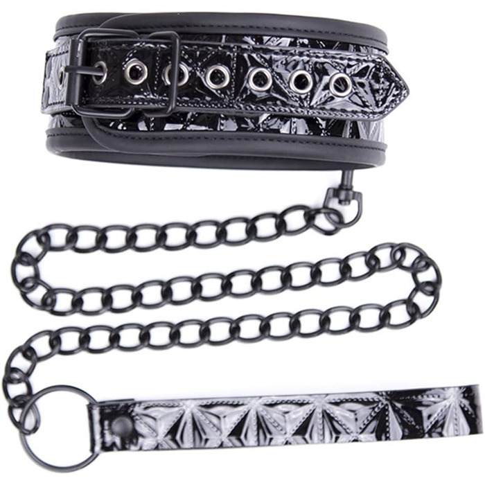 Чорне шкіряне ошейник SM для пар: шкіряний ошейник з кільцем, пов'язки BDSM, іграшки для дорослих, фетиш, пов'язки, іграшки для сексапильної гри, для дорослих
