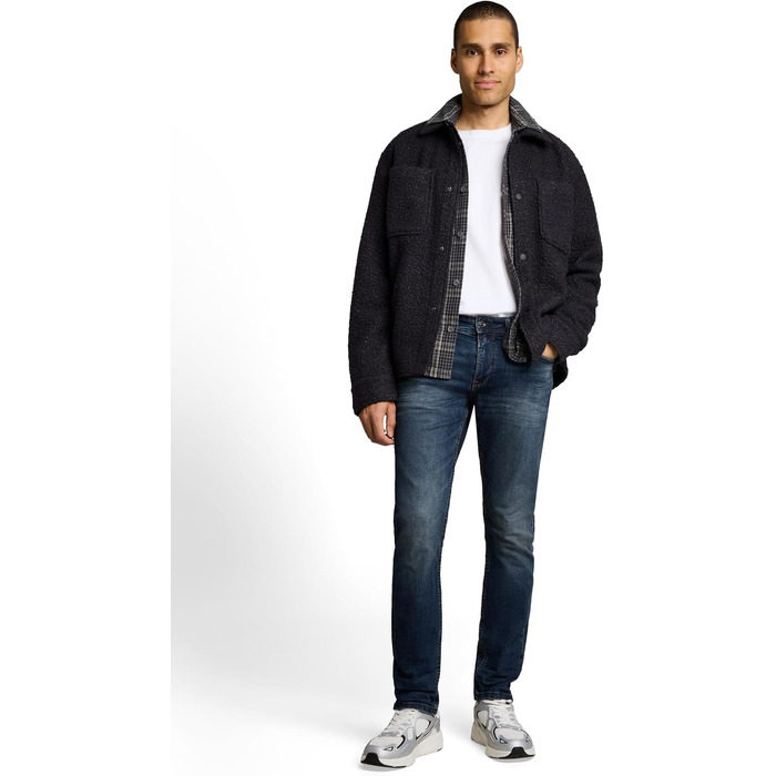 Чоловічі джинси Tom Tailor Piers Slim Fit, темно-сірий колір Dark Stone Wash, розмір 36W/32L