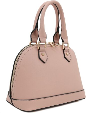 Жіноча сумка-сатчел FashionPuzzle Dome Satchel у кольорі припилений рожевий (Dusty Pink)