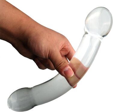 Скляний анальний плагін XXL (5 см) - Скляний дило, анальні кулі, плагін для анального сексу, мастурбація для чоловіків та жінок