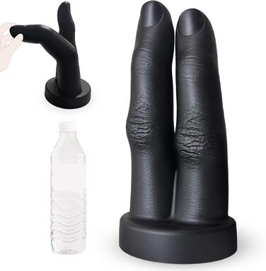 Силіконовий дилда 2.0 з присоскою, 2-в-1, для анального сексу (XXL)