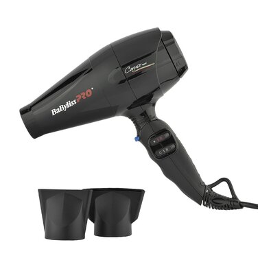 Професійний фен Babyliss Pro BAB6510IE Caruso з іонною технологією, чорний